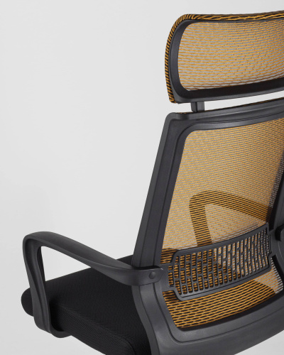 Кресло офисное TopChairs Style оранжевое. Фото №9