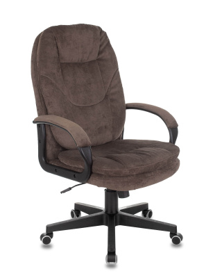 Кресло руководителя Бюрократ CH-868N Fabric коричневый Light-10 крестовина пластик. Фото №3