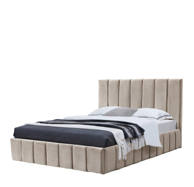 Кровать 8855 бежевая (1400X2000). Фото №2