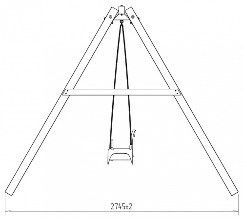 Качели детские Р911-2, коричневый фото Качели детские Р911-2, коричневый. Фото №8
