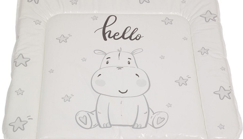 Матрас пеленальный Polini kids Бегемотик, серый фото Матрас пеленальный Polini kids Бегемотик, серый. Фото №5