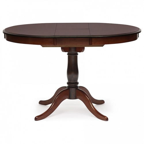 Стол раскладной Siena ( SA-T4EX) дерево гевея/мдф, 90+30х90х75см, MAF Brown. Фото №2