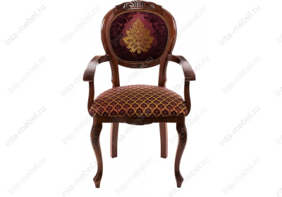 Стул деревянный Кресло Adriano 2 вишня / патина. Фото