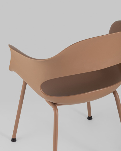 Стул Lady пластик коричневый. Фото №8