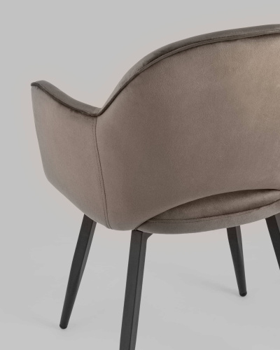 Стул Венера вращающийся велюр коричневый. Фото №8