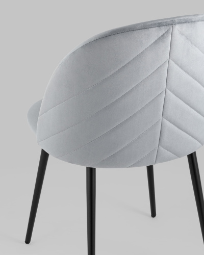 Стул Фолио велюр серый. Фото №8