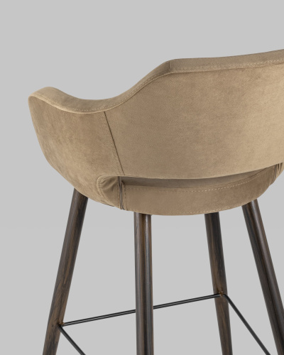 Стул барный Саймон велюр капучино. Фото №8
