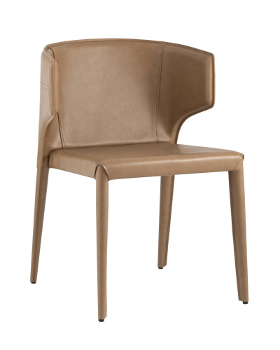 Стул Арманд экокожа коричневый. Фото №1