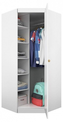 Шкаф платяной Polini Kids Fun, белый. Фото №4