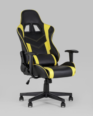 Кресло игровое TopChairs Impala желтое фото Кресло игровое TopChairs Impala желтое. Фото №3