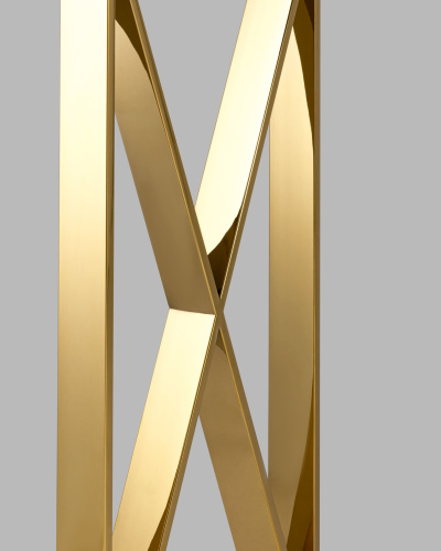 Консоль КРОСС 115*30 золото стекло smoke. Фото №6