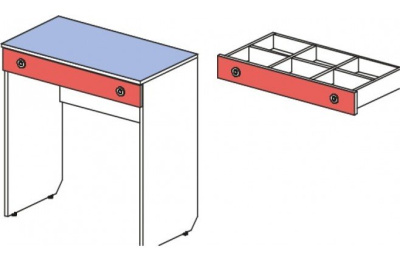 Стол с ящиком Силуэт. Фото №2