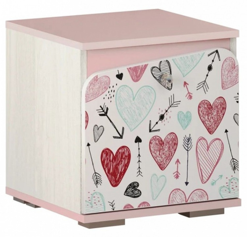 Тумбочка Малибу,белый. Фото №1