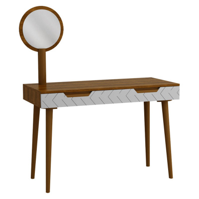 Зеркало для стола туалетного Сканди Орех. Фото №2