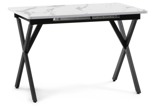 Стол деревянный Гурдун белый / черный. Фото №2