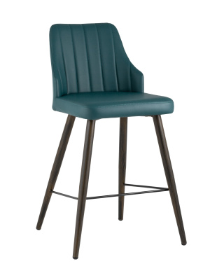 Стул полубарный Коналл экокожа темно-синий фото Стул полубарный Коналл экокожа темно-синий. Фото