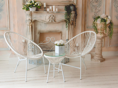 Комплект садовый  "Акапулько", цвет: белый. Фото