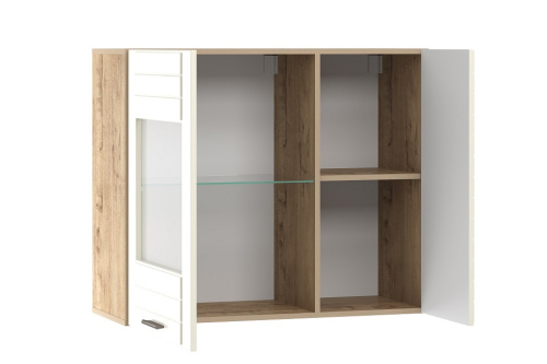 Шкаф навесной НМ 011.29-01 Livorno, Софт Панакота, Дуб Бунратти. Фото №2