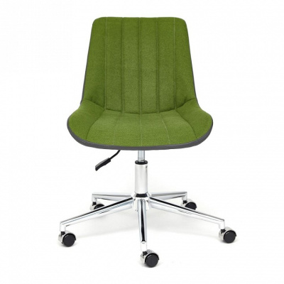 Кресло STYLE экошерсть/кож/зам, зеленый/металик, 1811-43/36 фото Кресло STYLE экошерсть/кож/зам, зеленый/металик, 1811-43/36. Фото №2