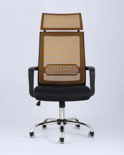 Кресло офисное TopChairs Style оранжевое. Фото №6