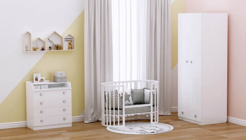 Кроватка Polini Kids Simple 911, белый. Фото №10