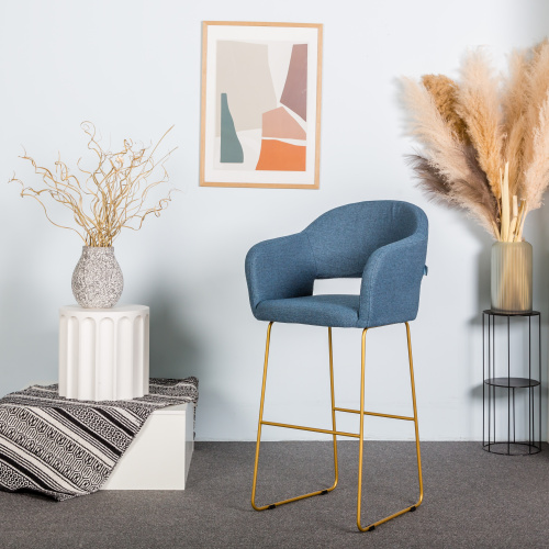 Кресло Бар Oscar БлюАрт/ЛинкЗолот. Фото №7