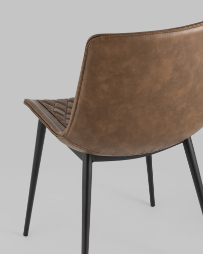 Стул TEXAS экокожа коричневый. Фото №8