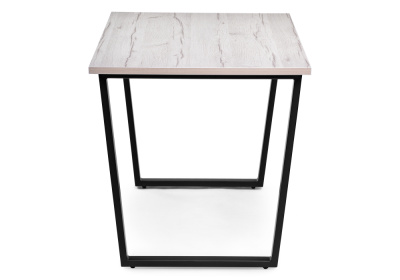 Стол деревянный Лота Лофт 140 25 мм юта / черный матовый. Фото