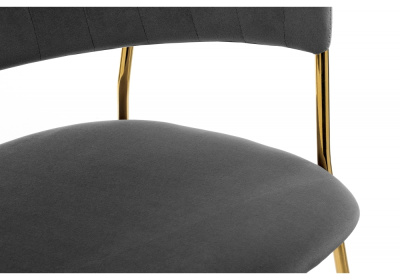 Стул Kamelia grey / gold. Фото №5