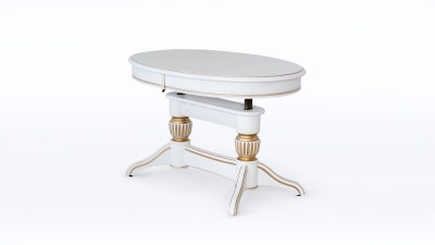 Стол Лира 11 (трансформер) с патиной (резная нога). Фото