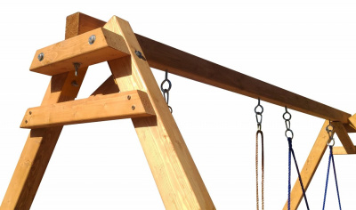 Качели детские Р911-17, коричневый. Фото №5