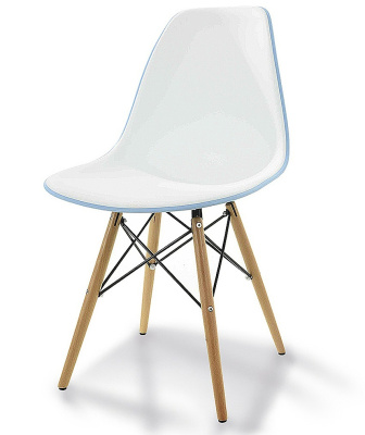 Стул DC231A голубой/белый. Фото №3