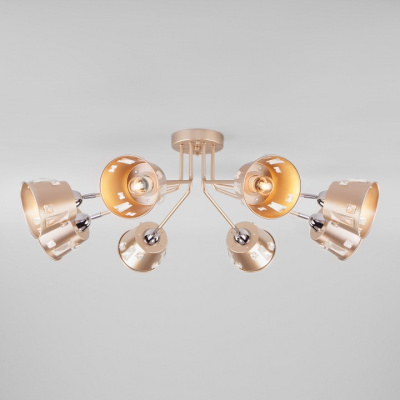 Потолочная люстра Eurosvet Benna 70105/8 шампань фото Потолочная люстра Eurosvet Benna 70105/8 шампань. Фото №2