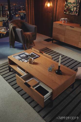 Журнальный стол DUPEN CT-912 Дуб MANHATTAN. Фото №5