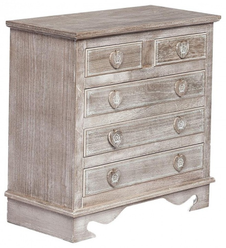 Комод Secret De Maison Lilou (mod. 63100) дерево павловния, мдф, 74х37,5х74см, Античный коричневый. Фото №1