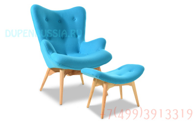 Банкетка DC917F blue-голубая. Фото №4