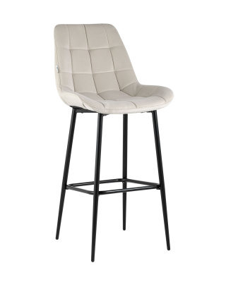 Стул барный Флекс велюр бежевый. Фото