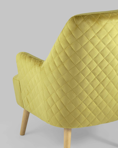 Кресло Хантер велюр горчичный. Фото №8