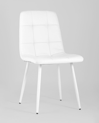 Стул Вольт экокожа белый фото Стул Вольт экокожа белый. Фото