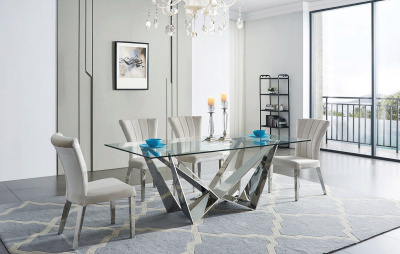 Стол T102C прозрачный фото Стол T102C прозрачный. Фото