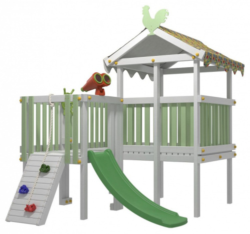 Комплекс игровой ДК8Б, бирюзовый, серый. Фото №6