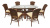 Комплект обеденный ANDREA GRAND (стол+6 кресел). Фото №1