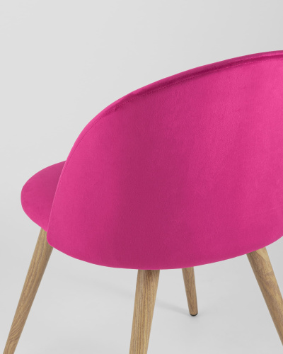 Стул Лион велюр розовый. Фото №7