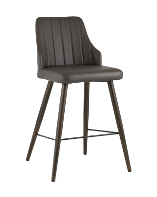 Стул полубарный Коналл экокожа таупе фото Стул полубарный Коналл экокожа таупе. Фото