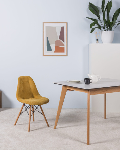 Стул Eames Жёлт/W. Фото №10