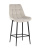 Стул полубарный Флекс велюр бежевый. Фото №1