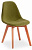Стул Secret De Maison CINDY SOFT (mod. C1021F1)  / 1 шт. в упаковке вельвет/дерево , 53 х 45 х 81 см , зеленый (HLR 54)/натуральный