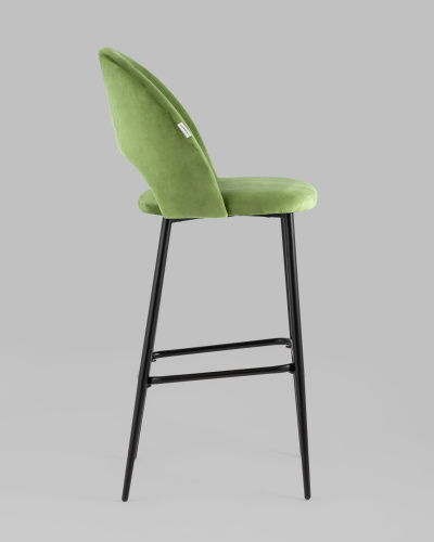 Стул барный Меган велюр травяной. Фото №4