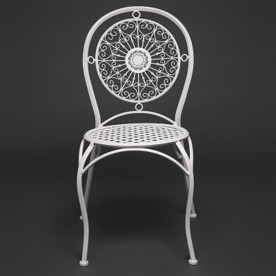 Кованый стул Secret De Maison Gloria белый. Фото