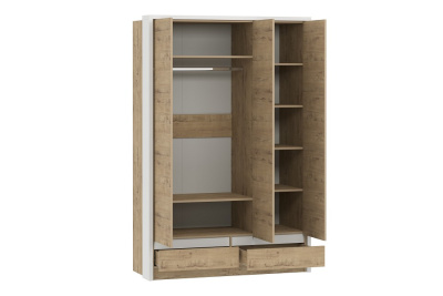 Шкаф комбинированный Virginia НМ 011.50, Белый Скандинавский/Дуб Бунратти фото Шкаф комбинированный Virginia НМ 011.50, Белый Скандинавский/Дуб Бунратти. Фото №2